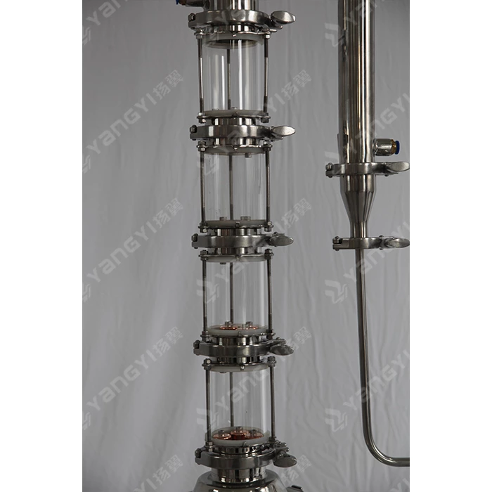 30L pot with 3inch glass reflux column